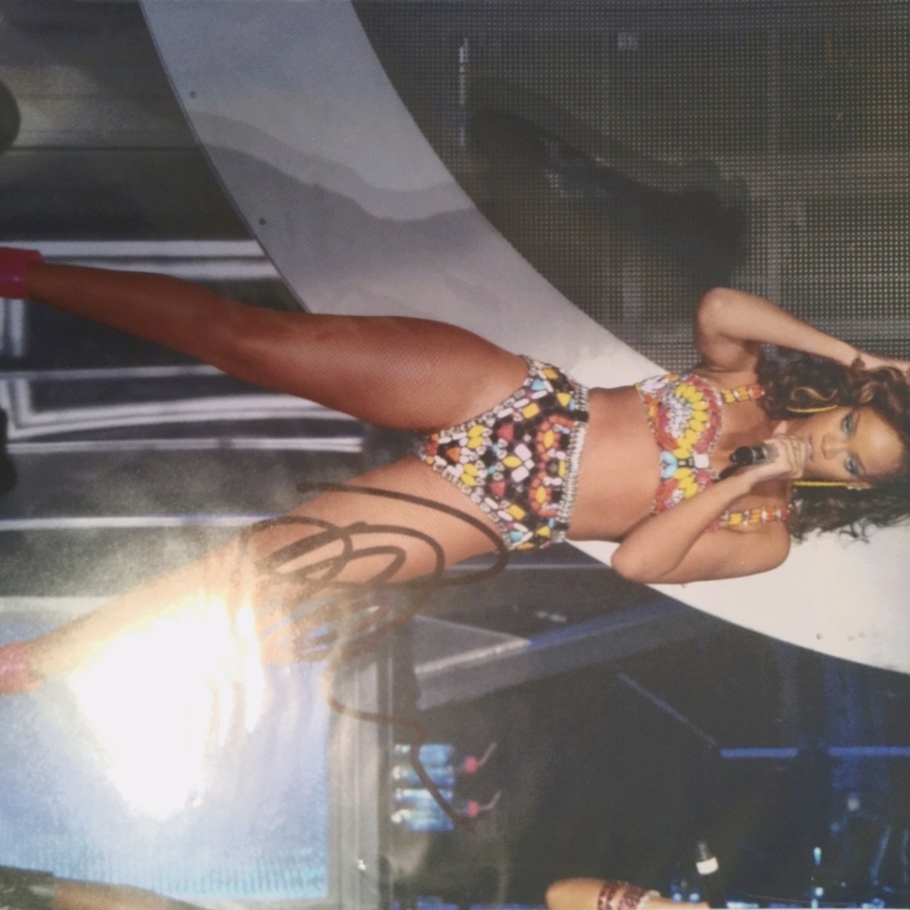 Autographed Rihanna Photo